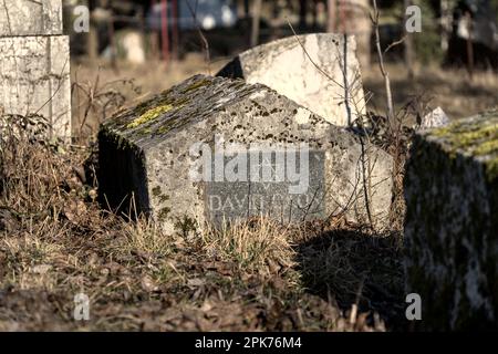 Višegrad, Bosnia-Erzegovina – Febbraio 2023: Cimitero ebraico Foto Stock