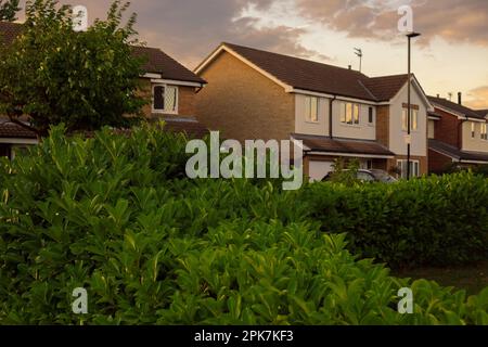 Facciata di una casa in Inghilterra Foto Stock