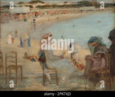 Sulla spiaggia (Royan) circa 1908 da Rupert Bunny Foto Stock