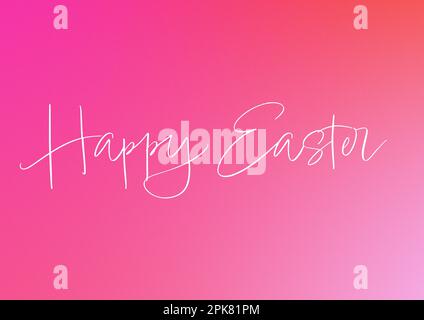 Buona Pasqua – cartolina, poster, illustrazione in colori brillanti Foto Stock