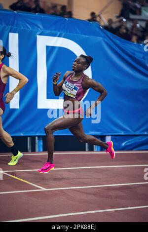 Noélie Yarigo partecipa al World Indoor Tour 2023. Foto Stock