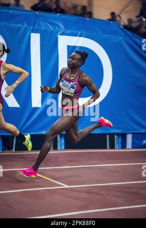 Noélie Yarigo partecipa al World Indoor Tour 2023. Foto Stock