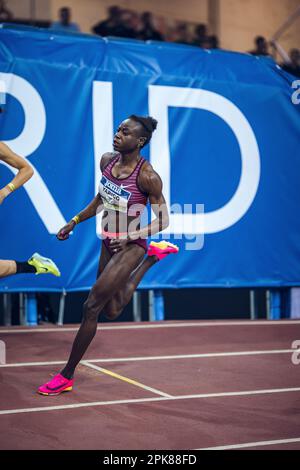 Noélie Yarigo partecipa al World Indoor Tour 2023. Foto Stock