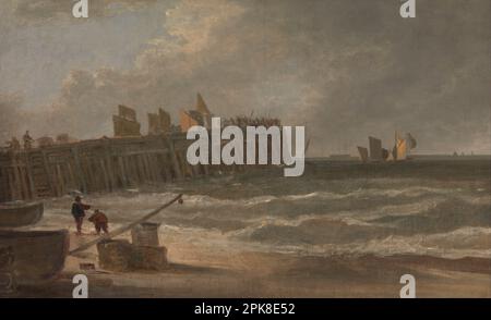 Yarmouth Jetty tra le 1810 e le 1811 di John Crome Foto Stock