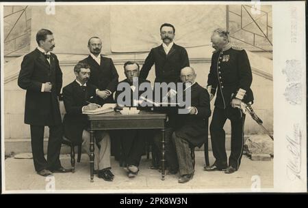 I membri del primo Comitato Olimpico Internazionale 1896 di Albert Meyer Foto Stock