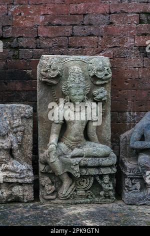 07 22 2007 statua in rovina nel patrimonio buddista sito scavato Ratnagiri significa collina di gioielli tra i fiumi Brahmani e Birupa Jajpur distretto. Foto Stock