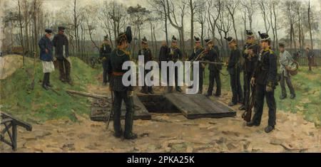 Funerale militare 1882 di Isacco Israels Foto Stock