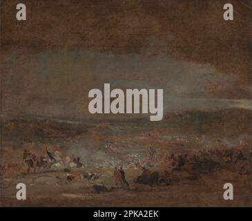 Studio per 'Battaglia di Waterloo' 1815 di George Jones Foto Stock