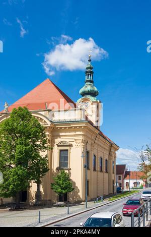 Uhersky Brod (Ungarisch Brod), Chiesa dell'Immacolata Concezione della Vergine Maria (Kostel Neposkvrn neho po etí Panny Marie) a Zlinsky, Regione di Zlin (Regione di Zliner), Repubblica Ceca Foto Stock