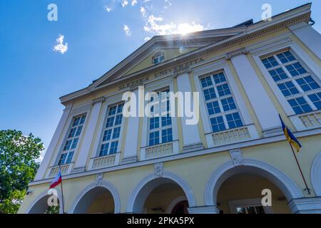 Opava (Troppau), Università della Slesia (slezs univerzita v opave), edificio principale dell'università di Moravskoslezsky, Regione Moravo-Slesiana (Regione Mährisch-schlesische), Repubblica Ceca Foto Stock