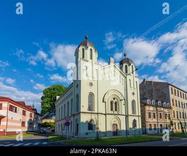 KRNOV (Jägerndorf), Sinagoga a Moravskoslezsky, Regione Moravo-Slesiana (Regione Mährisch-schlesische), Repubblica Ceca Foto Stock