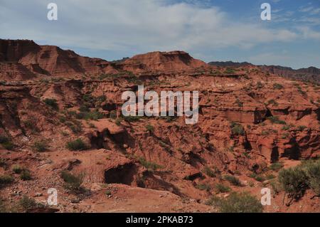 Parque y Reserva Nacional Sierra de las Quijadas, San Luis, Argentina Foto Stock