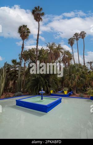 Marocco, Marrakech, Jardin Majorelle, giardino Yves Saint Laurent Foto Stock