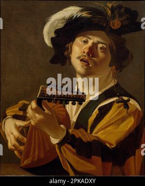 The Lute Player 1622 di Dirck van Baburen Foto Stock