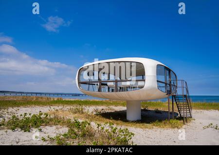 Architettura futuristica a Binz, Müther torre Foto Stock