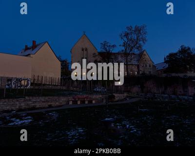 Chiesa del monastero francescano di Zeitz, Burgenlandkreis, Sassonia-Anhalt, Germania Foto Stock