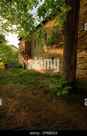 Mura e porte della città a Zeitz, Burgenlandkreis, Sassonia-Anhalt, Germania Foto Stock