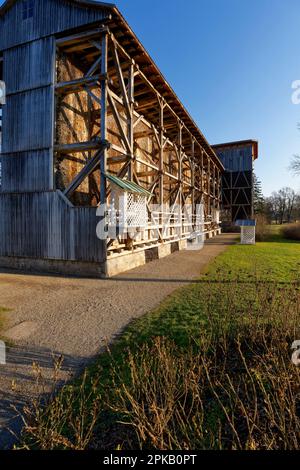 Soluzione salina nella stazione termale di Bad Kissingen, UNESCO - Sito Patrimonio Mondiale dell'Umanità, bassa Franconia, Franconia, Baviera, Germania Foto Stock