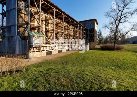 Soluzione salina nella stazione termale di Bad Kissingen, UNESCO - Sito Patrimonio Mondiale dell'Umanità, bassa Franconia, Franconia, Baviera, Germania Foto Stock