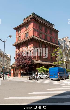 Edificio della Pagoda Cinese a Parigi, Francia Foto Stock