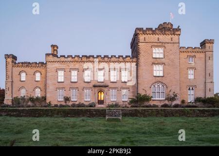 Inghilterra, Kent, Edenbridge, Chiddingstone, Chiddingstone Castle Foto Stock