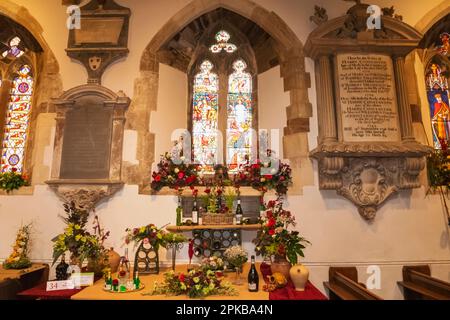 Inghilterra, Dorset, Wimborne, Wimborne Minster, mostra del Festival dei Fiori Foto Stock