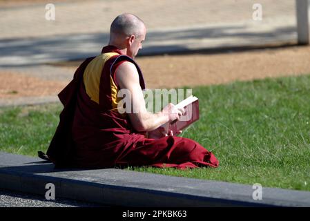 Atmosfera sua Santità gli insegnamenti del Dalai lama del 14th sulle "tappe della meditazione", che si terranno in quattro giorni a Sydney dal 11-14 giugno al Sydney Showground nel Parco Olimpico di Sydney. Sydney, Australia. 11.06.08. Foto Stock