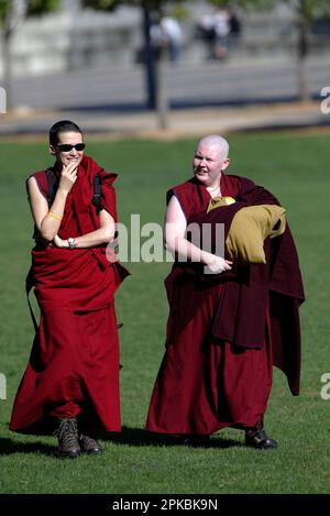 Atmosfera sua Santità gli insegnamenti del Dalai lama del 14th sulle "tappe della meditazione", che si terranno in quattro giorni a Sydney dal 11-14 giugno al Sydney Showground nel Parco Olimpico di Sydney. Sydney, Australia. 11.06.08. Foto Stock