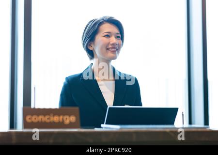 Ritratti del personale dell'hotel Foto Stock