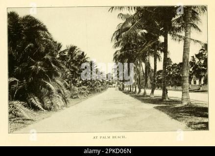 A Palm Beach vintage fotografia dal libro ' Florida, la terra dell'incanto ' di Nevin otto Winter, 1869-1936 Data di pubblicazione 1918 Editore Boston, The Page Company dalla serie ' See America First ' Foto Stock