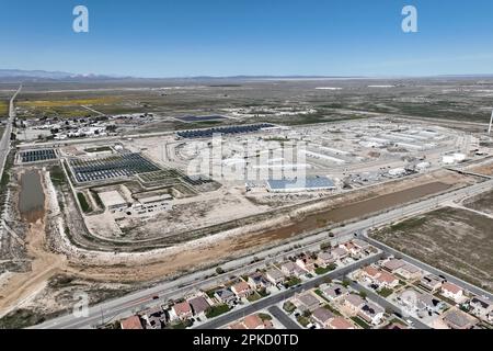 Vista aerea generale della California State Prison, Los Angeles County Jail, giovedì 6 marzo 2023, a Lancaster, California Foto Stock