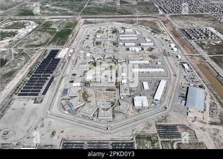 Vista aerea generale della California State Prison, Los Angeles County Jail, giovedì 6 marzo 2023, a Lancaster, California Foto Stock