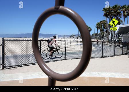 Vista generale di Venice Beach, California, Stati Uniti. Foto Stock