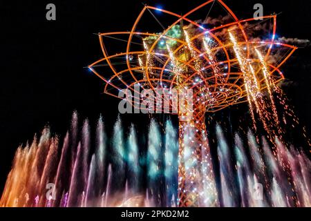 Albero della vita all'Expo di Milano Foto Stock