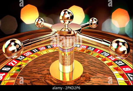 3D rendering di una roulette Foto Stock