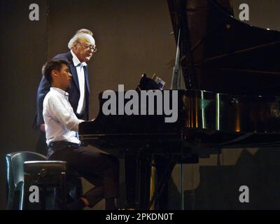 Masterclass al pianoforte di Alfred Brendel, Verbier Foto Stock