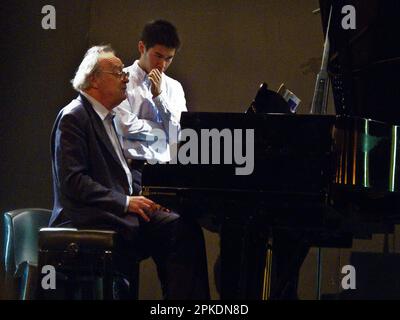 Masterclass al pianoforte di Alfred Brendel, Verbier Foto Stock