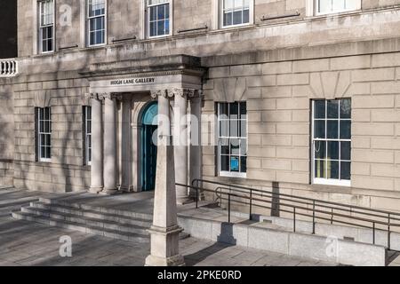 L'ingresso frontale della Galleria Municipale di Arte moderna di Hugh Lane, Dublino, Irlanda Foto Stock