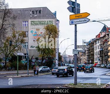 Wall Art,Ebbinghaus nur noch 500m, Friedrich Wilhwlm Platz,Friedenau,Tempelhof-Schöneberg,Berlino Foto Stock