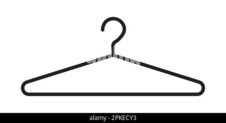 Appendiabiti silhouette icona simbolo design semplice Illustrazione Vettoriale
