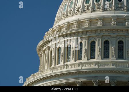 washington DC capitol dettaglio Stati Uniti Foto Stock