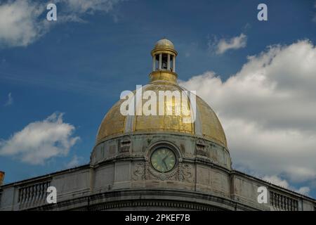Bank gold dome in USA washington DC georgetown case dipinte dettaglio Foto Stock