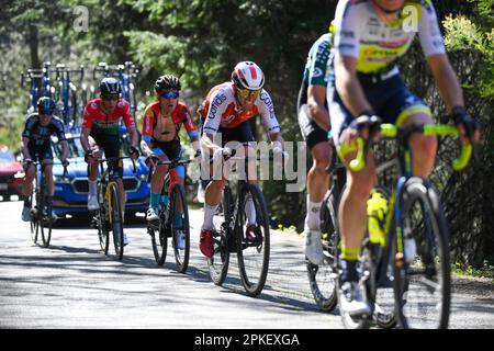 La Asturiana, Euskadi, Spagna. 6th Apr, 2023. La Asturiana, Spagna, 06th aprile, 2023: Il corridore di Cofidis, Jonathan lastra durante la 4th tappa del Paese Basco Itzulia 2023 tra Santurtzi e Santurtzi il 06 aprile 2023, a la Asturiana, Spagna. (Credit Image: © Alberto Brevers/Pacific Press via ZUMA Press Wire) SOLO PER USO EDITORIALE! Non per USO commerciale! Foto Stock