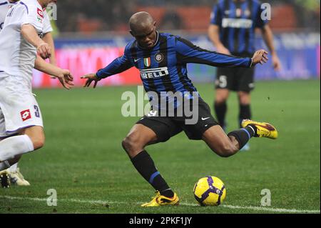 Milano, Italia, 29/11/2009 : Samuel Eto’o durante la partita Inter Fiorentina Foto Stock