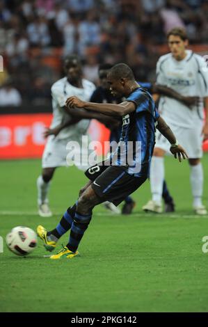 Milano, Italia, 11/09/2010 : Samuel Eto’o durante la partita Inter Udinese Foto Stock