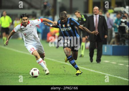 Milano, Italia, 22/09/2010 : Samuel Eto’o durante la partita Inter Bari Foto Stock