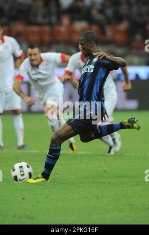 Milano, Italia, 22/09/2010 : Samuel Eto’o durante la partita Inter Bari Foto Stock