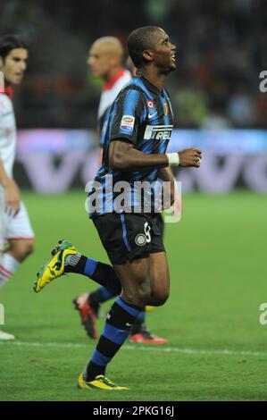 Milano, Italia, 22/09/2010 : Samuel Eto’o durante la partita Inter Bari Foto Stock