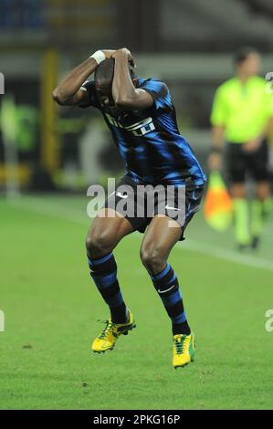 Milano, Italia, 22/09/2010 : Samuel Eto’o durante la partita Inter Bari Foto Stock