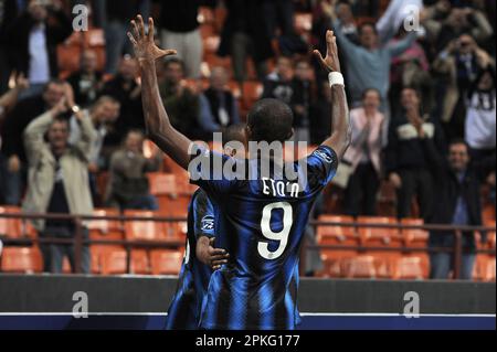 Milano, Italia, 29/09/2010 : Samuel Eto’o durante la partita Inter Werder Brema Foto Stock